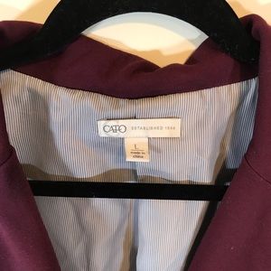 Cato Jackets & Coats - Cato Burgundy One Button Blazer - #1248 Cato Jackets & Coats - Cato Burgundy One Button Blazer - #1248